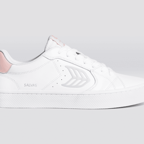 salvas white leather ice rose sneaker.slideshow1