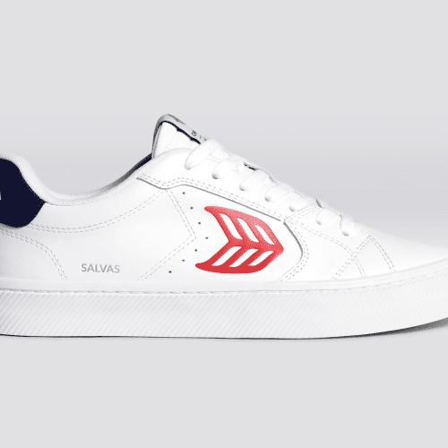 salvas white leather red logo navy sneaker.slideshow1 a3cefc8f a2d4 4461 831e 07f625eee17a