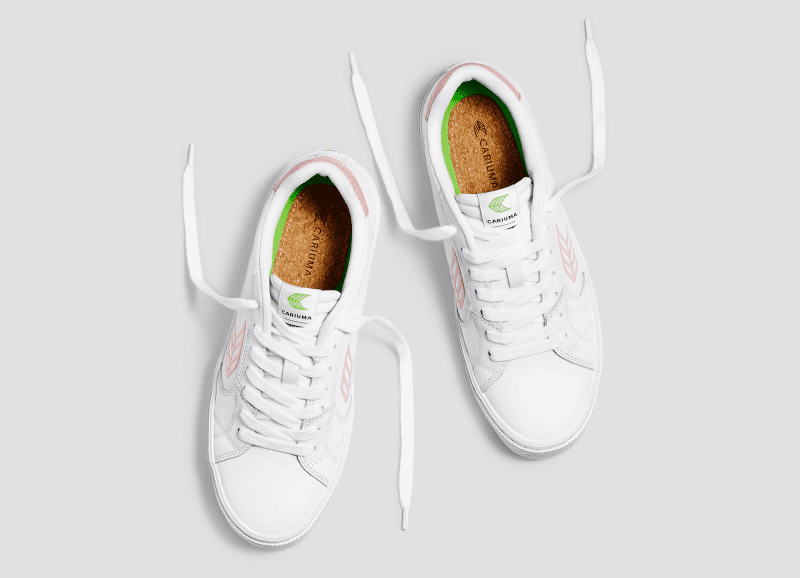 salvas white leather rose logo sneaker.slideshow5 042a7851 8697 44e5 94a4 d741644580a6