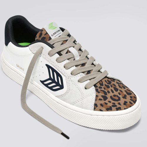 salvas white leather suede leopard print black sneaker.slideshow2 e39bc2e8 9064 4209 a5a3 1ce3e7189438