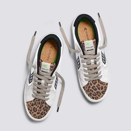 salvas white leather suede leopard print black sneaker.slideshow5 8427a92e b1b4 4a0b a94d 19425cdfdbb4