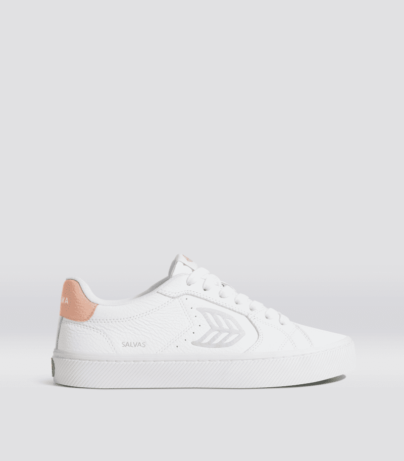 salvas white premium leather beige ice sneaker.side view dffa91a1 a934 40db b0d7 2fcd6297dd81