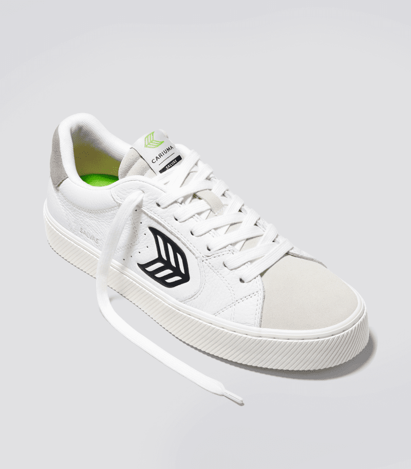 salvas white premium leather black sneaker.hover 08de7349 fb32 4988 bd33 ce5f3f3170b3