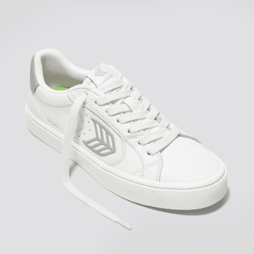 salvas white premium leather grey sneaker.fb feed