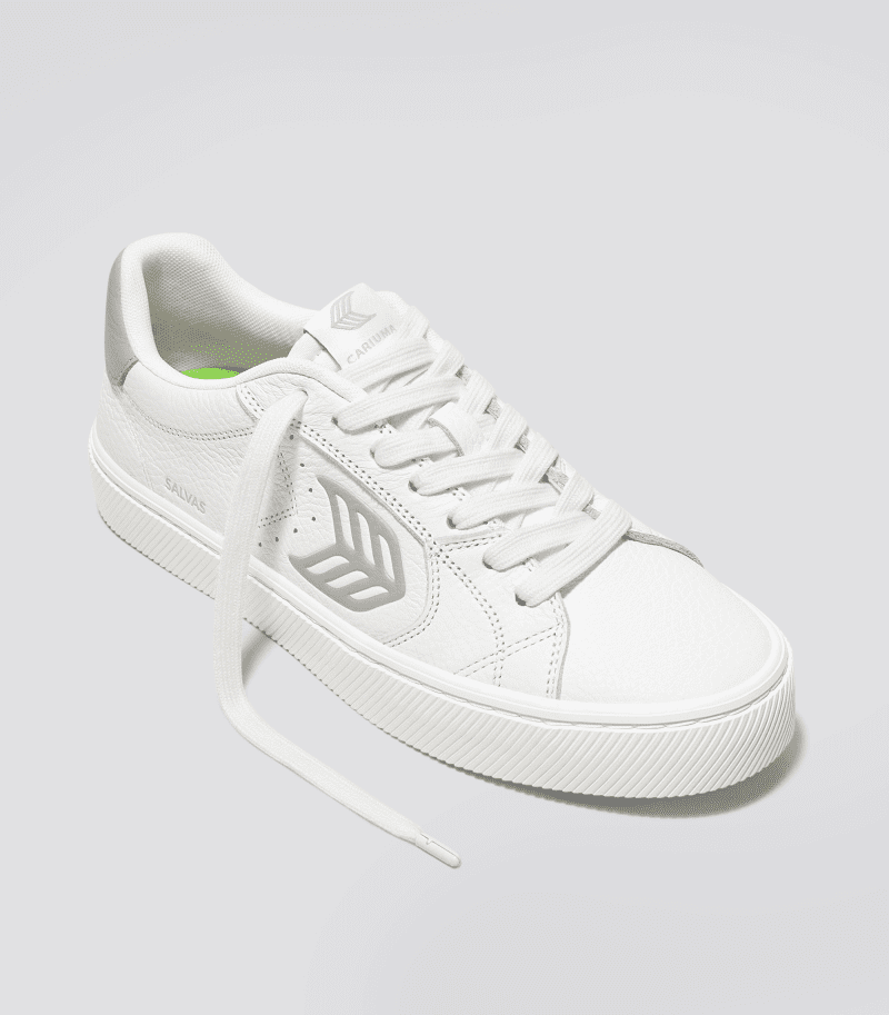 salvas white premium leather grey sneaker.fb feed