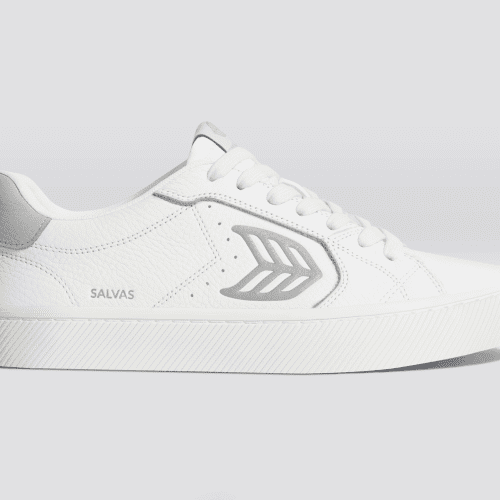 salvas white premium leather grey sneaker.slideshow1