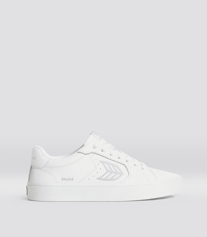 salvas white premium leather ice sneaker.side view 72ea78e5 2aca 4748 89da e10d17314552