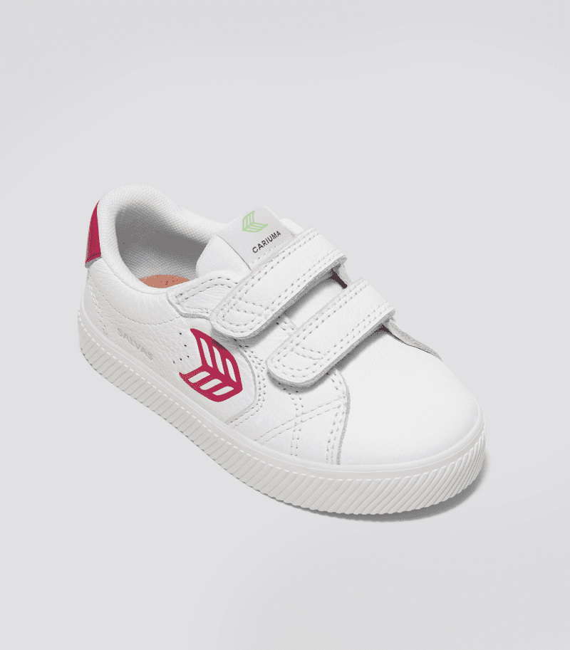 salvas white premium leather pink sneaker kids.fb feed