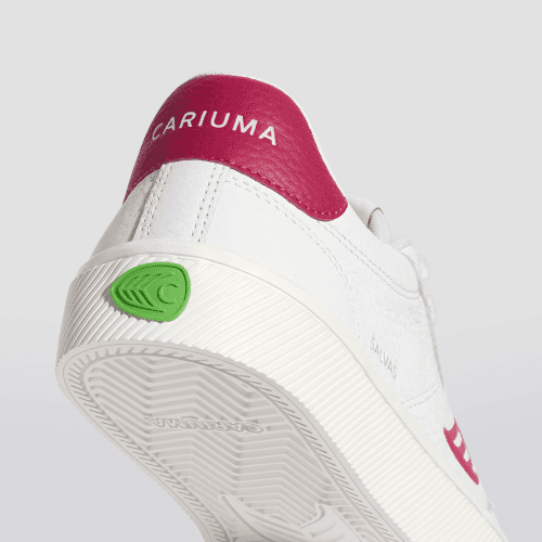 salvas white premium leather pink sneaker.slideshow4