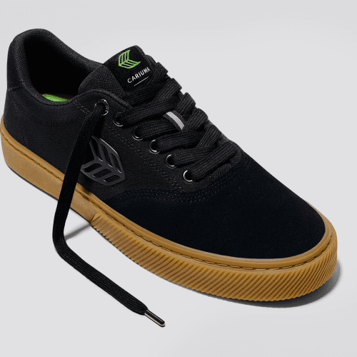 skatepark of tampa naioca pro all black gum suede sneaker.slideshow2