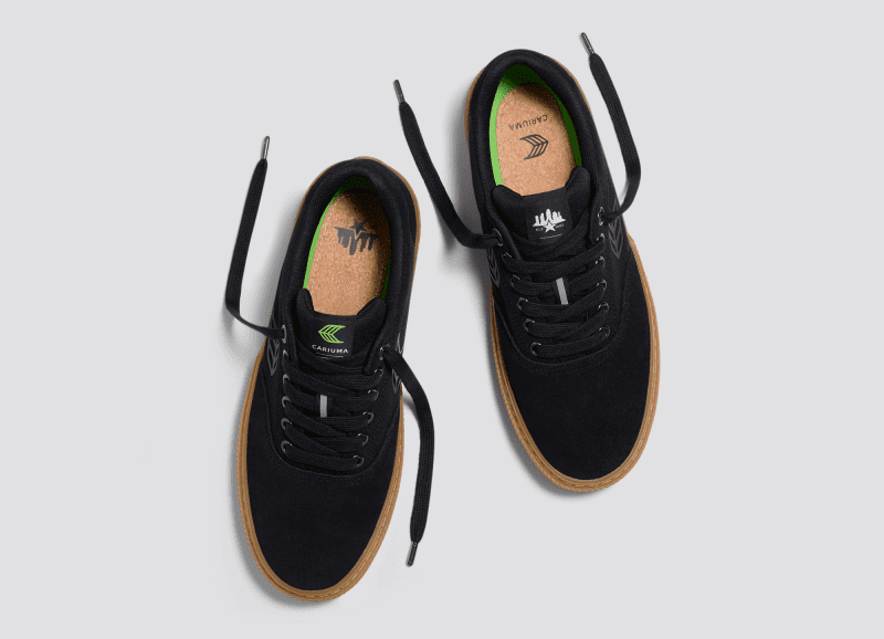 skatepark of tampa naioca pro all black gum suede sneaker.slideshow6