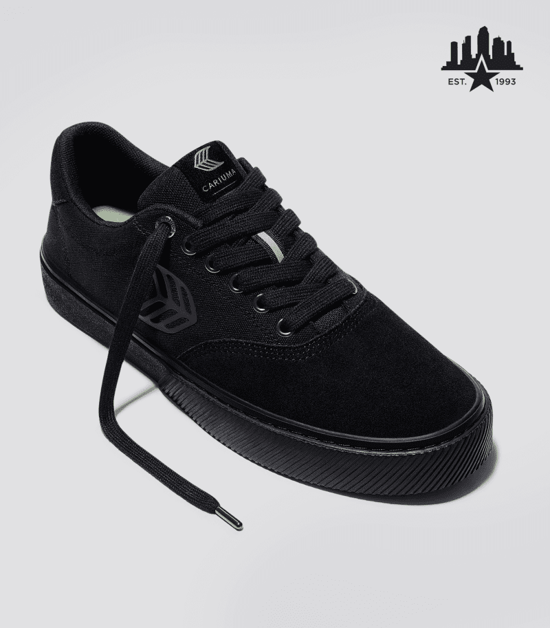 skatepark of tampa naioca pro all black suede sneaker.hover fb feed