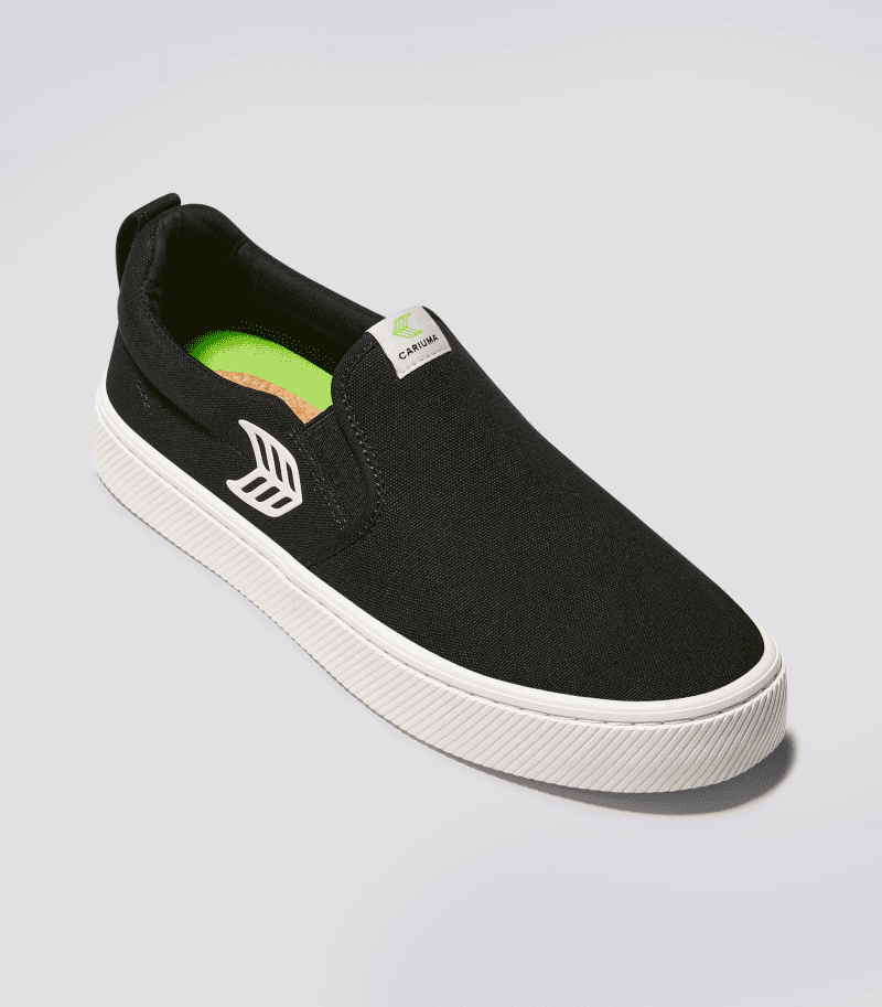 slip on black canvas sneaker.fb feed