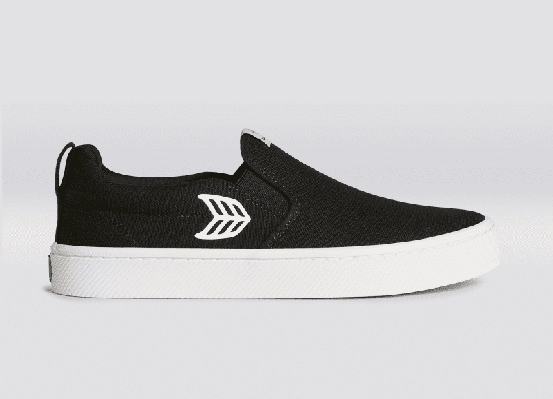 slip on black canvas sneaker.slideshow1