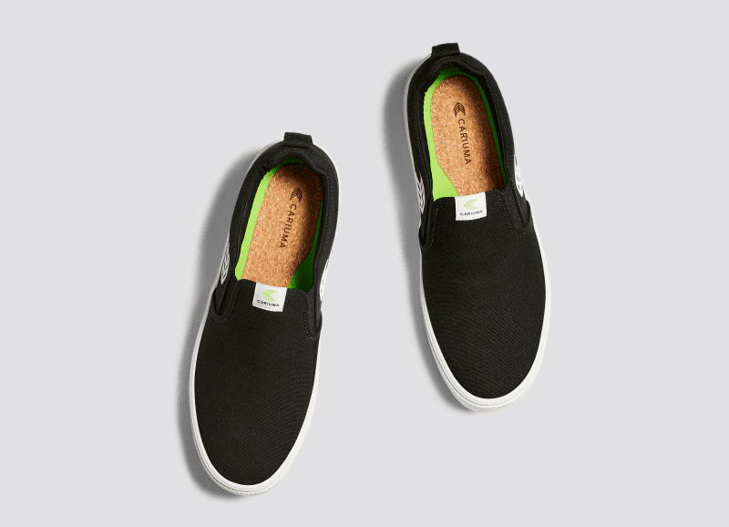 slip on black canvas sneaker.slideshow5 26271633 2098 41ba 8d4a be27b6533f91