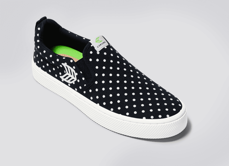 slip on black polka dots canvas sneaker.slideshow3