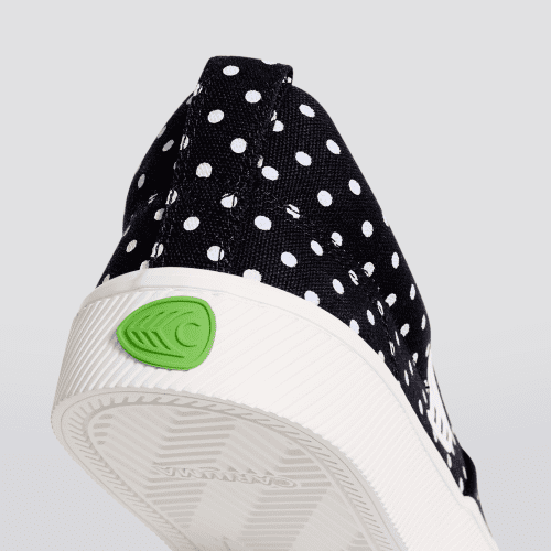 slip on black polka dots canvas sneaker.slideshow4