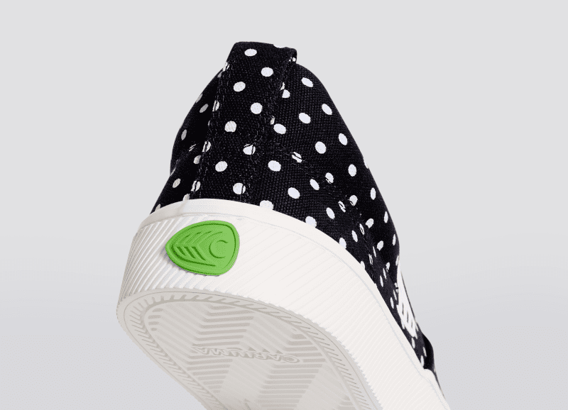 slip on black polka dots canvas sneaker.slideshow4