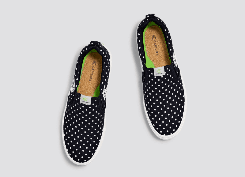 slip on black polka dots canvas sneaker.slideshow5