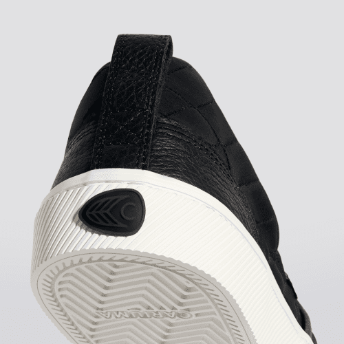 slip on black quilt recycled sneaker.slideshow4