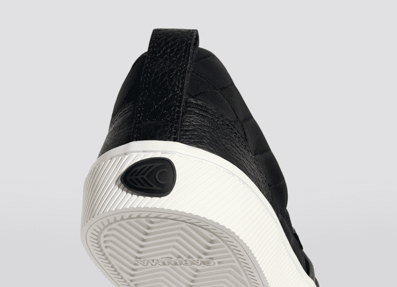 slip on black quilt recycled sneaker.slideshow4