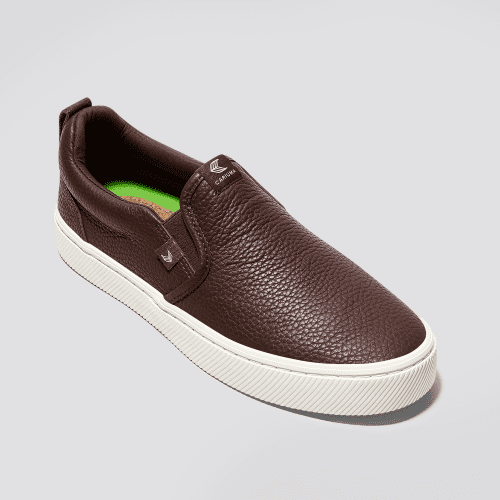 slip on brown premium leather sneaker.fb feed