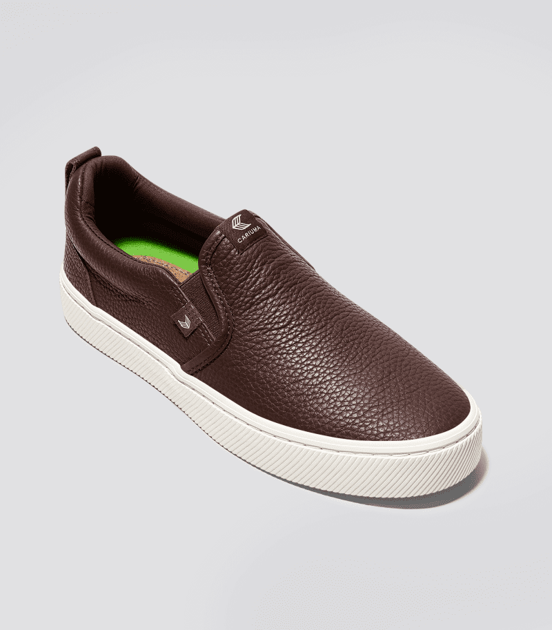 slip on brown premium leather sneaker.fb feed