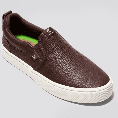 slip on brown premium leather sneaker.slideshow2