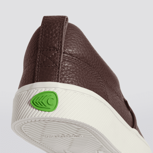 slip on brown premium leather sneaker.slideshow4