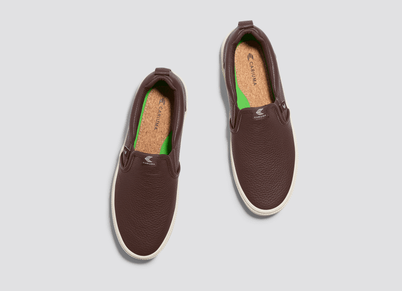 slip on brown premium leather sneaker.slideshow5