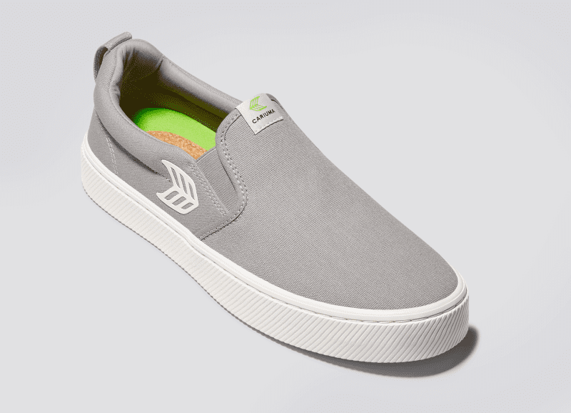 slip on grey canvas sneaker.slideshow3