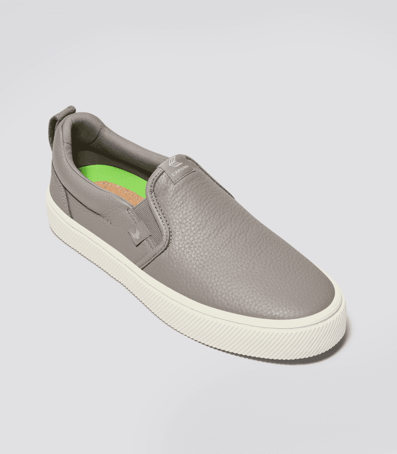 slip on grey premium leather sneaker.fb feed