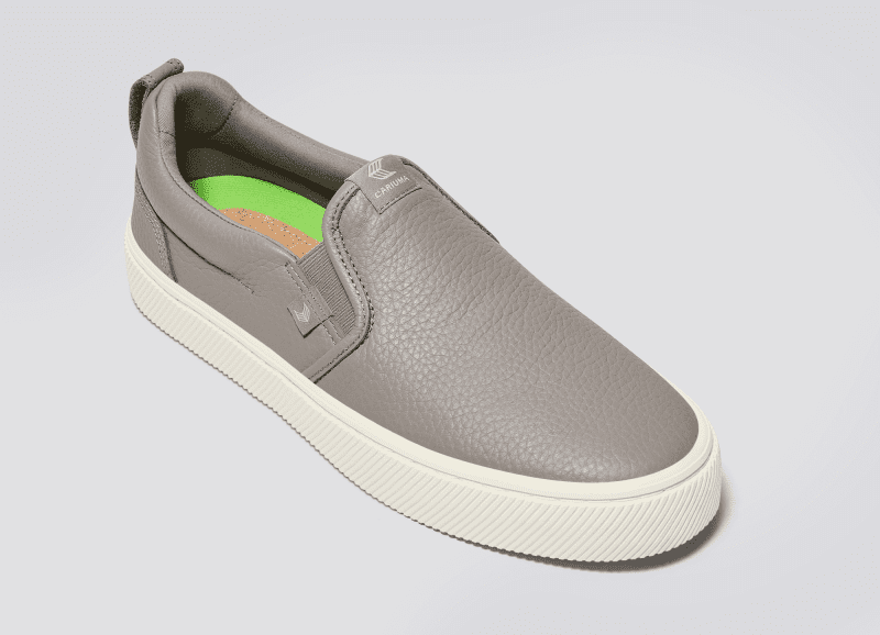 slip on grey premium leather sneaker.slideshow2