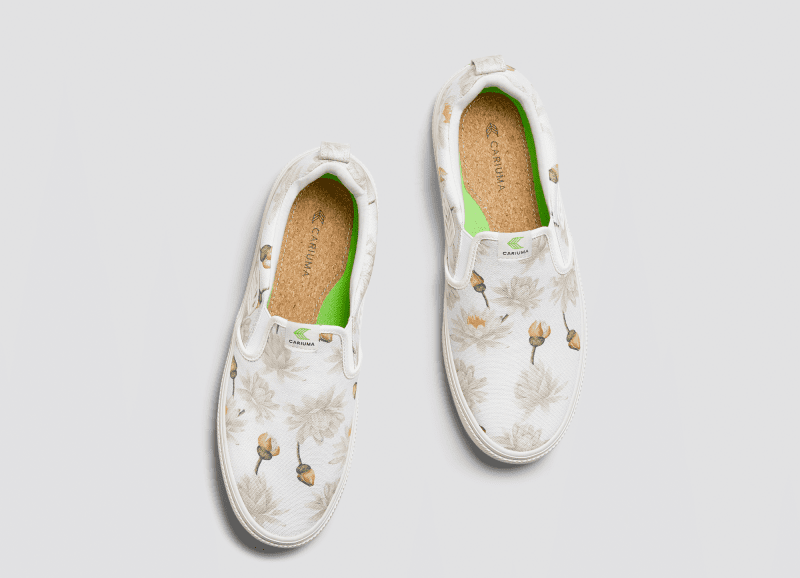 slip on off white giant lilies canvas sneaker.slideshow5 74a69e29 8fae 40e5 8aa2 cc65bb34c6e9