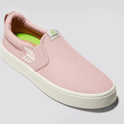 slip on rose canvas sneaker.slideshow3