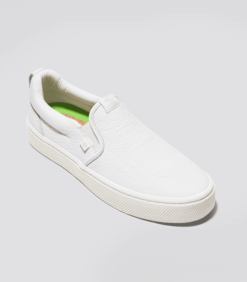 slip on white premium leather sneaker.fb feed