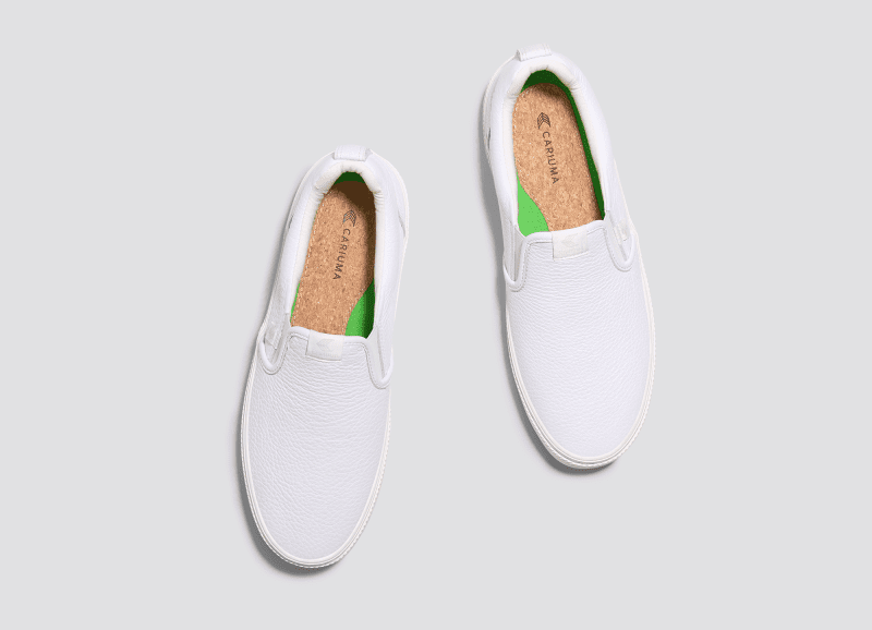 slip on white premium leather sneaker.slideshow5