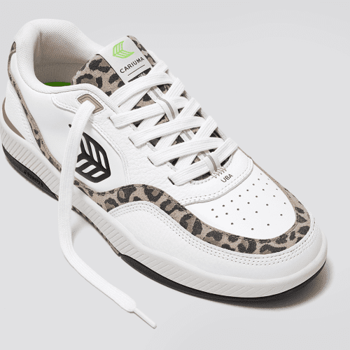 uba white premium leather suede leopard black sneaker.slideshow2