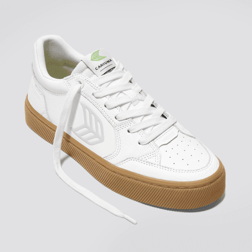 vallely gum white leather sneaker.fb feed