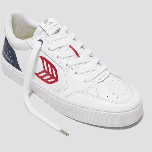 vallely pro jagger white leather blue accents sneaker.slideshow2 d9627514 9c57 4331 9fad d9b74645ff33