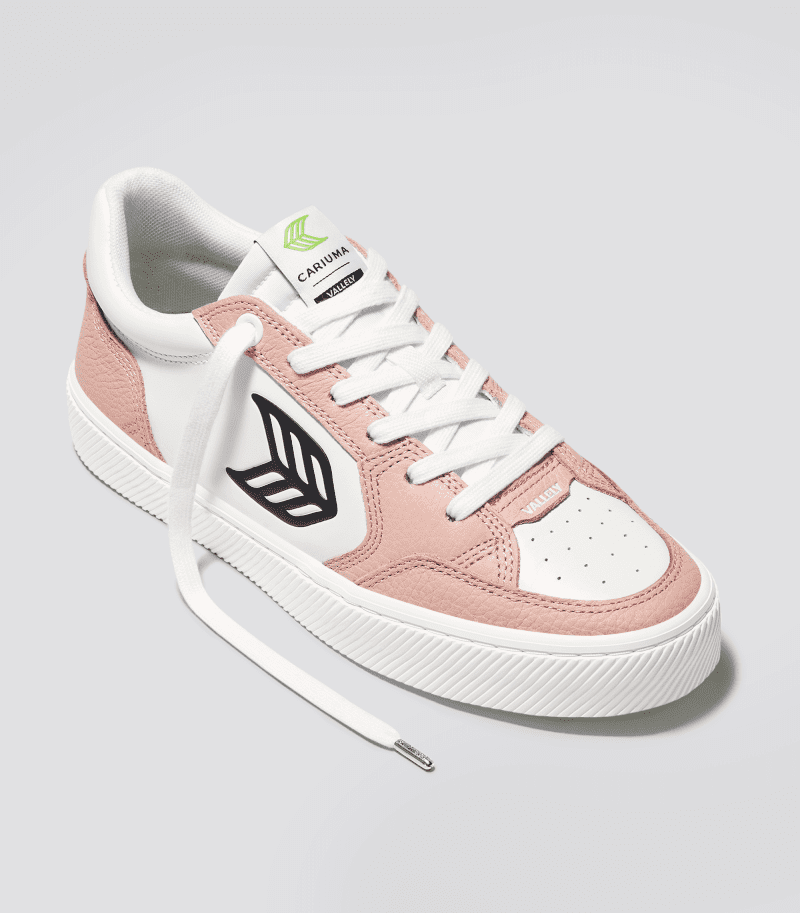 vallely pro white leather rose sneaker.hover