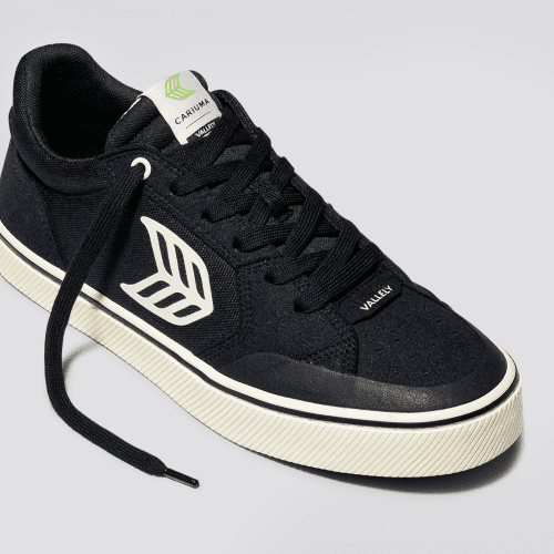 vallely skate black ivory cordura suede sneaker.slideshow3