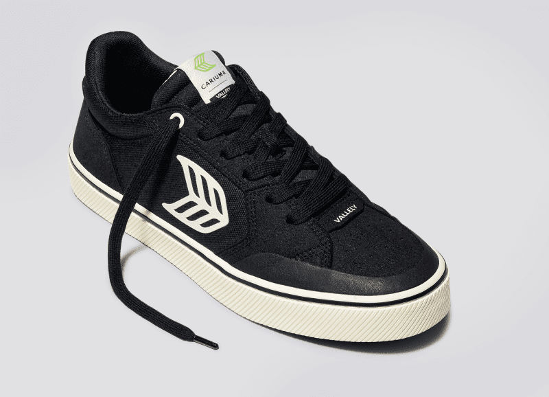 vallely skate black ivory cordura suede sneaker.slideshow3