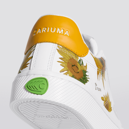 vgm salvas white leather sunflowers sneaker.slideshow4