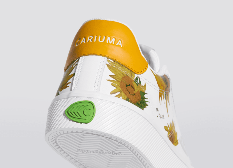 vgm salvas white leather sunflowers sneaker.slideshow4